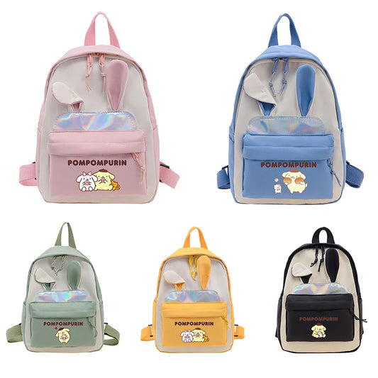 Pompompurin sac à dos d'école orthopédique avec oreilles de lapin