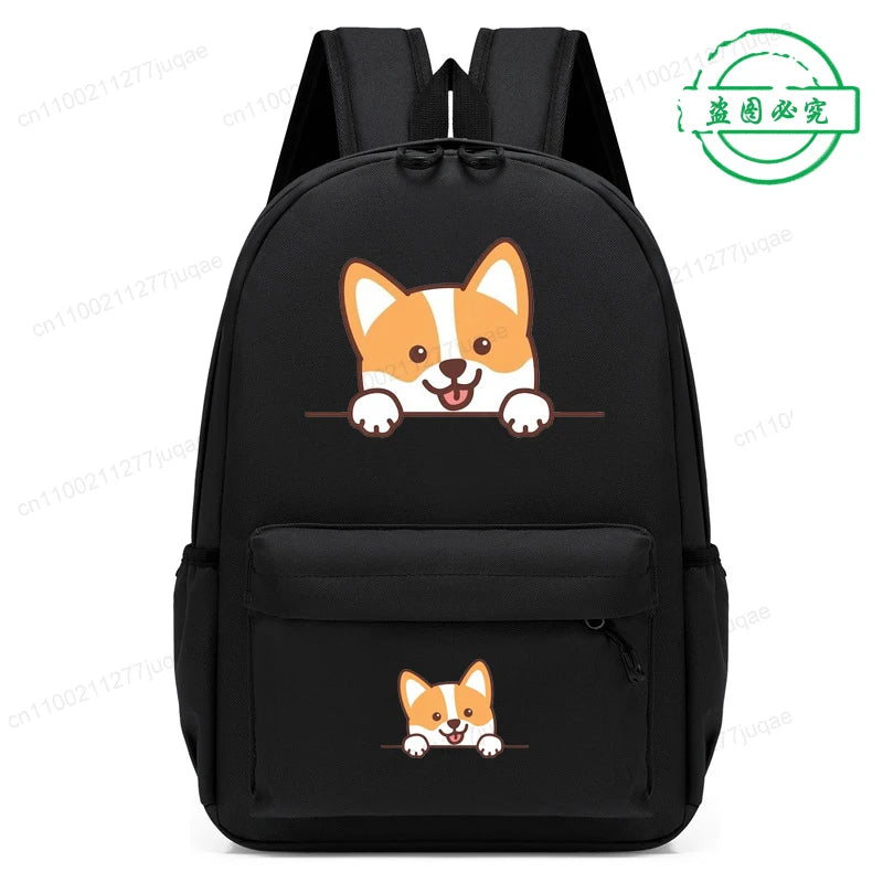 Sac à dos pour enfants avec dessin animé de chien Husky sibérien mignon