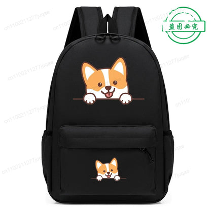 Sac à dos pour enfants avec dessin animé de chien Husky sibérien mignon