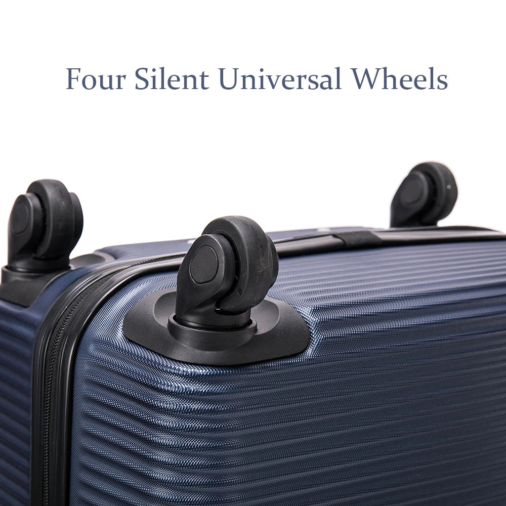 Valise de voyage à roulette, ensemble 4 pièces