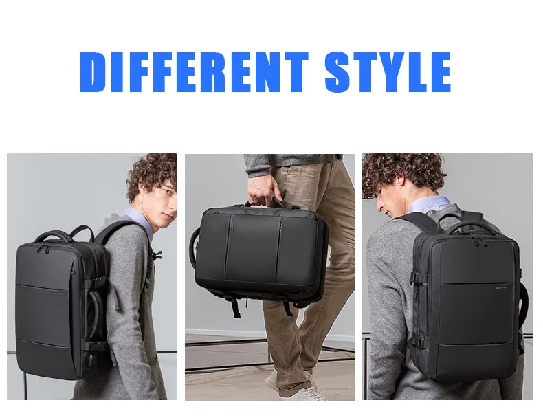 Sac à Dos de Voyage pour Homme, Business, École, Extensible, USB, Grande Capacité, 17.3, Ordinateur Portable, Étanche, Mode