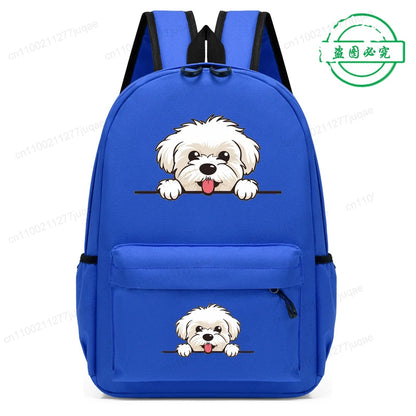 Sac à dos pour enfants avec dessin animé de chien Husky sibérien mignon
