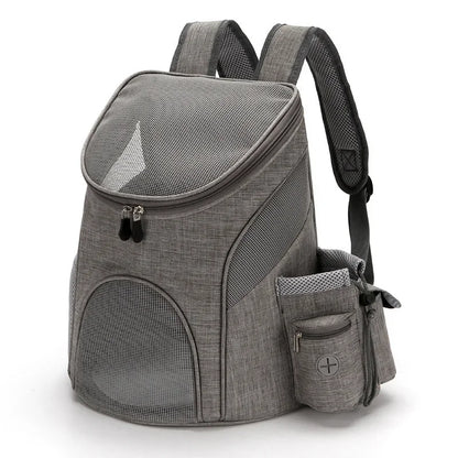 Sac à dos portable en maille pour chien, respirant, pliable, grande capacité, sac de transport pour chat, voyage en plein air, animal de compagnie Electrolux gris