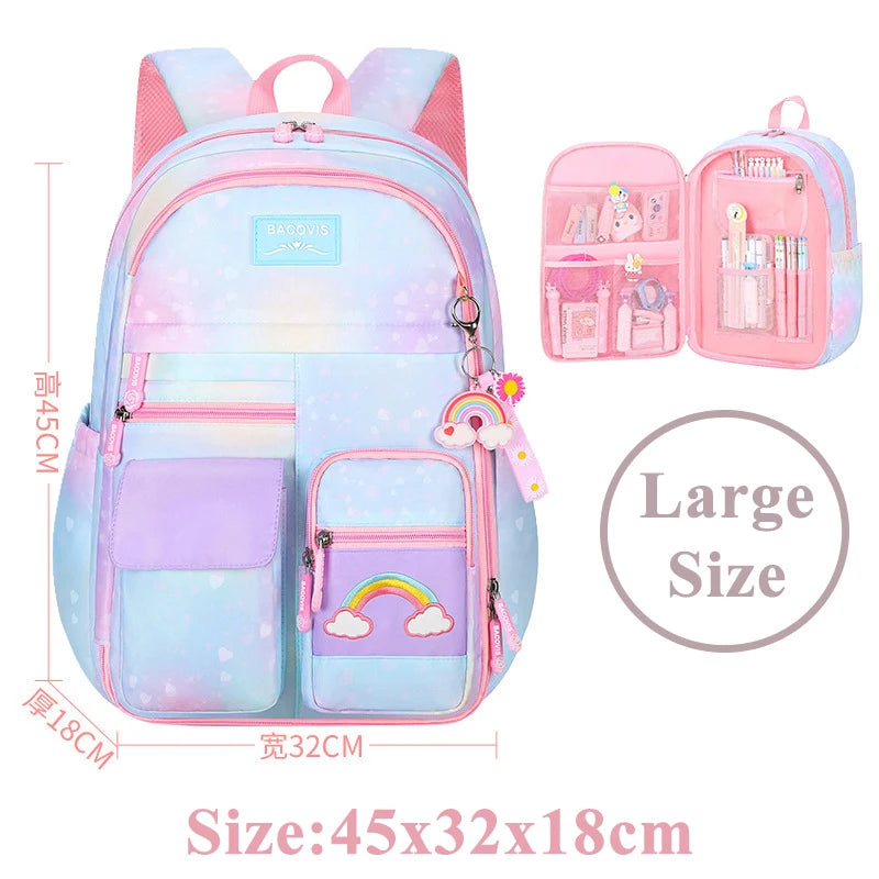 Sac à dos rose de grande capacité pour fille, Nouvelle mode
