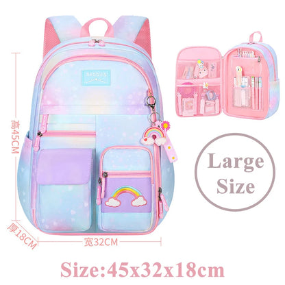 Sac à dos rose de grande capacité pour fille, Nouvelle mode