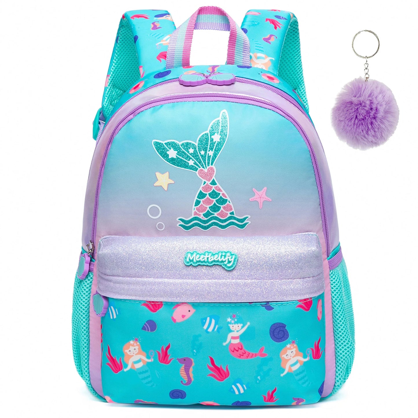 Sac à dos mignon de 13 pouces avec petit pendentif