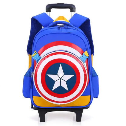 Sac à dos à 2 et 6 roulettes d'école pour enfants