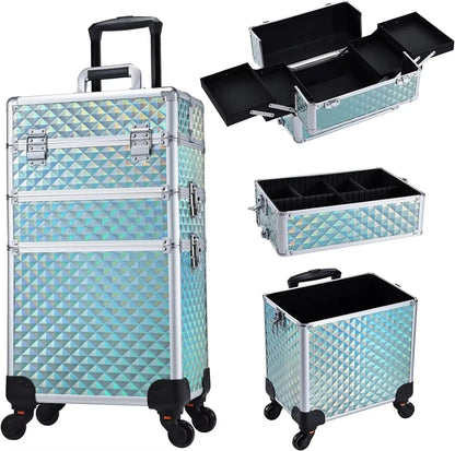 Trousse de maquillage roulante 3 en 1