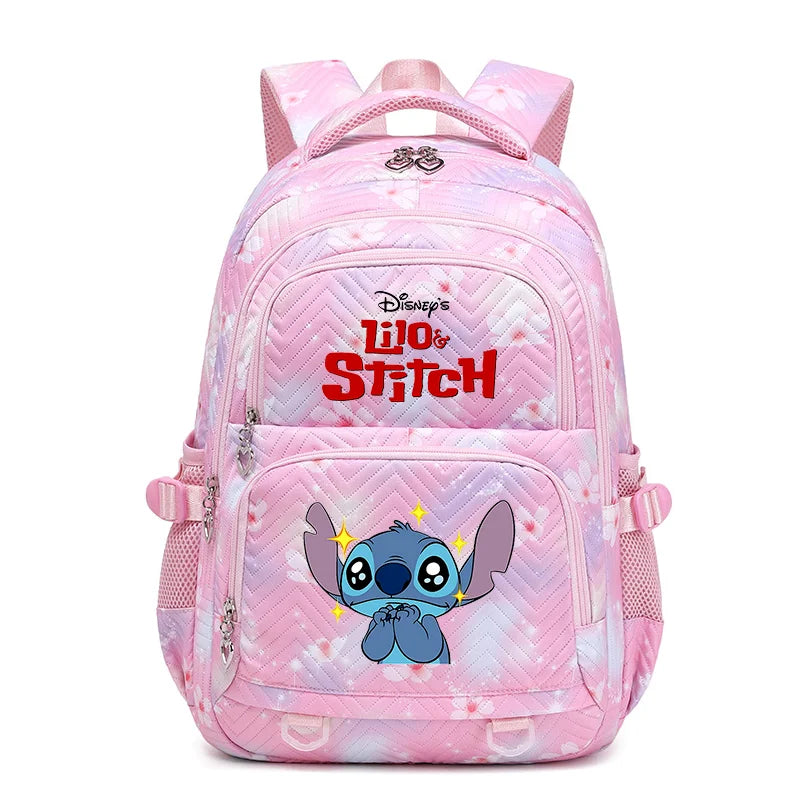 Sac à Dos Étanche Disney CAN o Stitch pour Femme, Cartable de Voyage pour Adolescentes rose