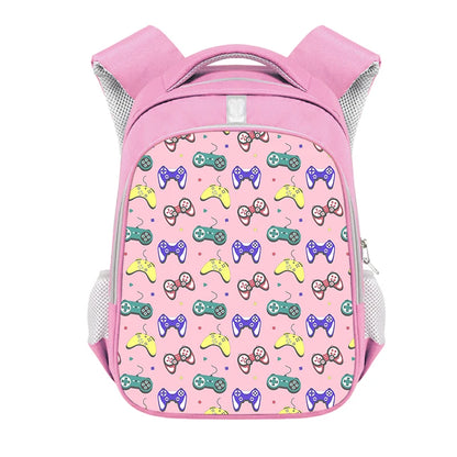 Sac à dos imprimé manettes de jeu drôles, contrôleur de jeu vidéo, sac d'école pour adolescents, sac à dos pour ordinateur portable Gamer, sacs de livre pour enfants, cadeau