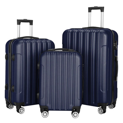 Ensemble de 3 valises à roulettes de voyage avec serrure