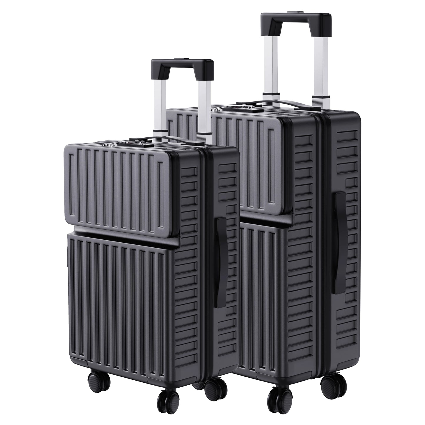 Ensemble de 2 valises avec ouverture frontale