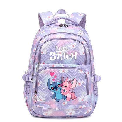 Sac à Dos Étanche Disney CAN o Stitch pour Femme, Cartable de Voyage pour Adolescentes violet