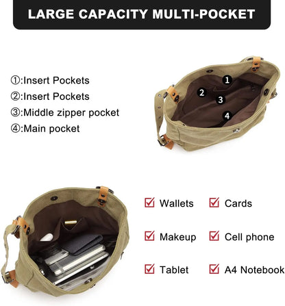 Sac en toile de grande capacité