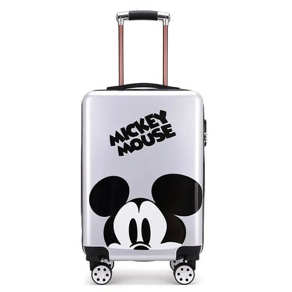 Disney tureMouse-Valise de voyage à roulettes pour enfants, bagage à roulettes mignon, cabine de dessin animé, joli cadeau de Noël, 20 po