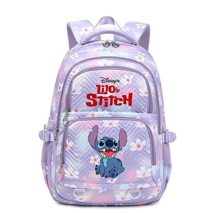 Sac à Dos Étanche Disney CAN o Stitch pour Femme, Cartable de Voyage pour Adolescentes violet