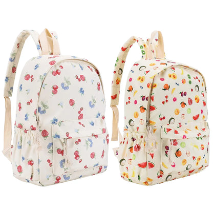 floral casual travel backpack