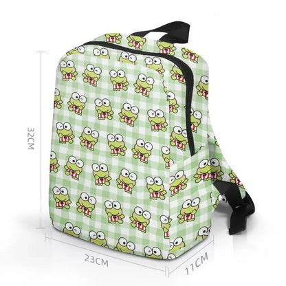 Sanrio – sac à dos en toile Keroppi série, petit sac d'école pour enfants