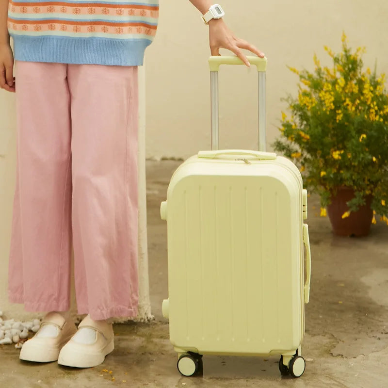 Ensembles de bagages durables de grande capacité pour femmes et filles, valise ABS + PC, bagage à main, voyage d'embarquement, nouveau, 2024, 18, 20, 22, 24, 26/28