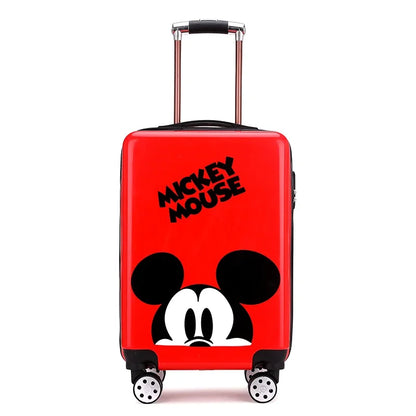 Disney tureMouse-Valise de voyage à roulettes pour enfants, bagage à roulettes mignon, cabine de dessin animé, joli cadeau de Noël, 20 po