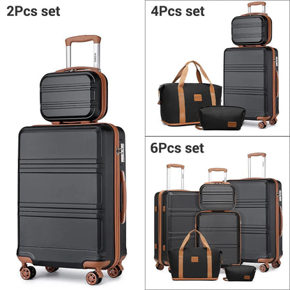 Valise trolley ABS (2/4/6 pièces) – Coque rigide légère