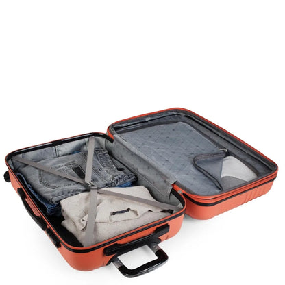 Set of 3 expandable ABS suitcases