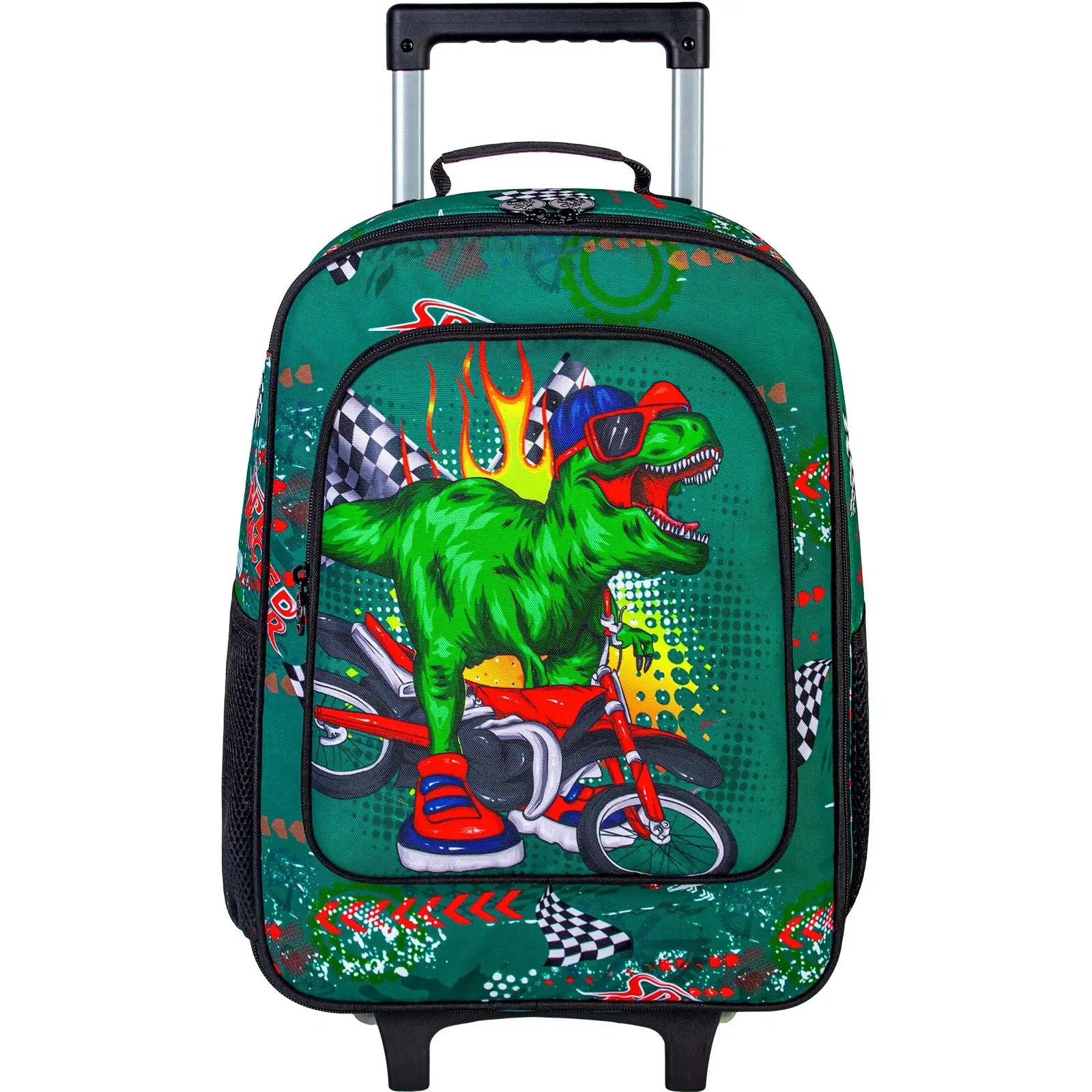 Valise pour enfants garçons, valise mignonne à roulettes dinosaure pour enfants tout-petits