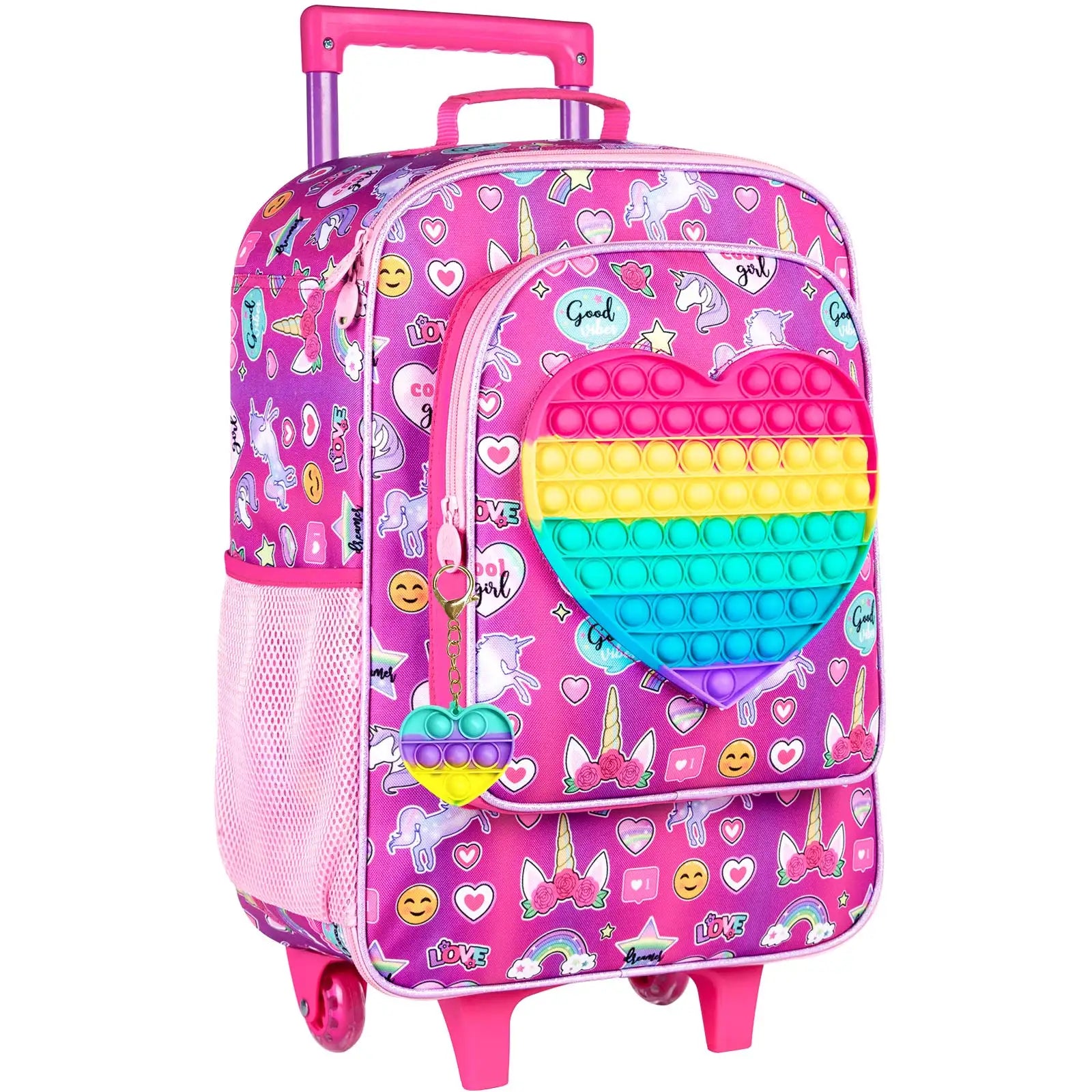 Valise pour enfants garçons, valise mignonne à roulettes dinosaure pour enfants tout-petits