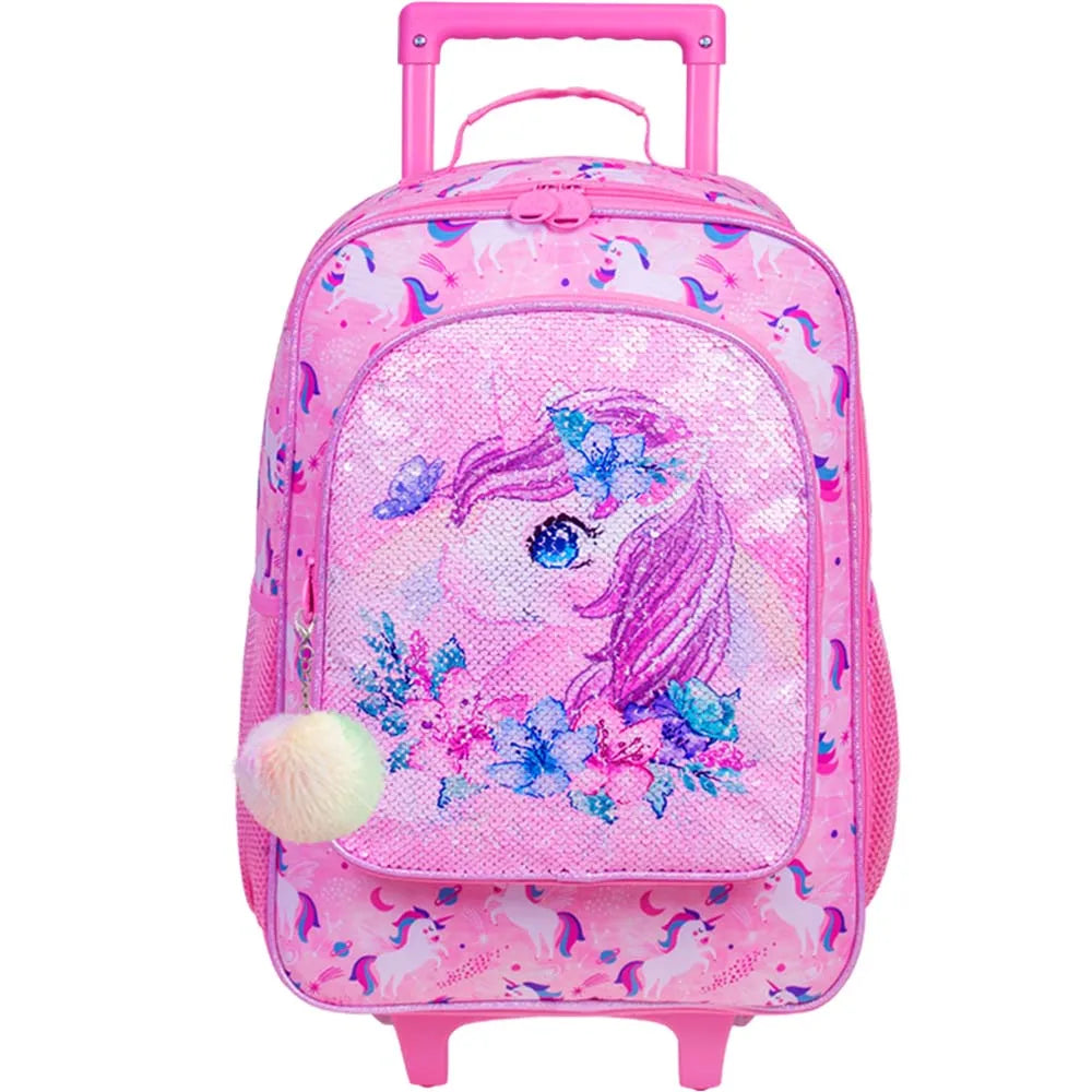 Valise pour enfants garçons, valise mignonne à roulettes dinosaure pour enfants tout-petits