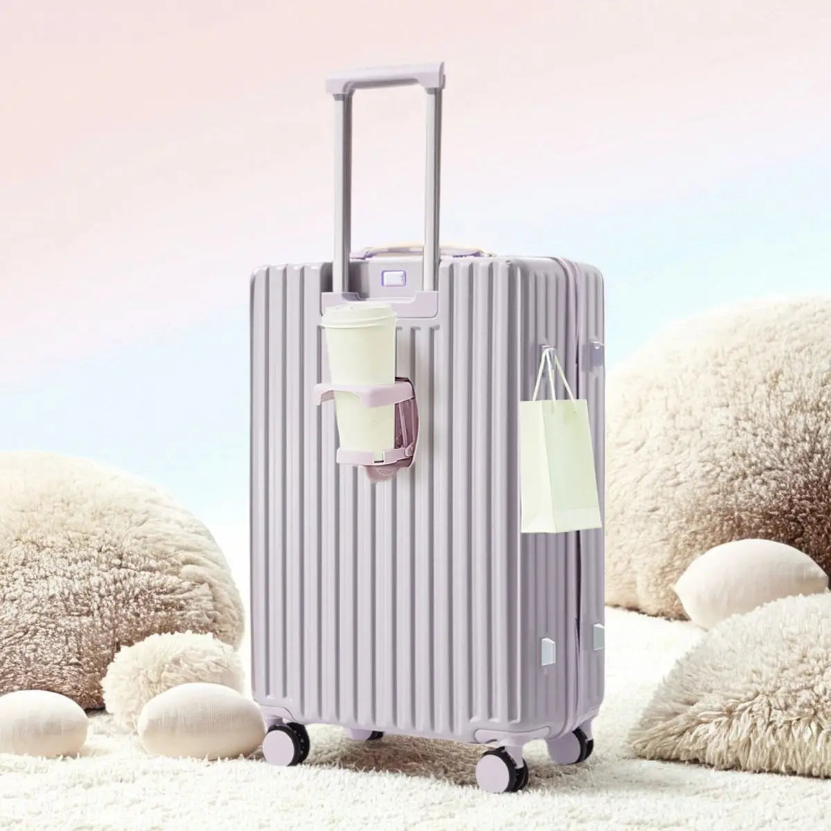 Valise à roulettes multifonctionnelle avec roues muettes, bagage de couleur dégradée, déesse de la mode, 20 a 28 pouces, nouveau