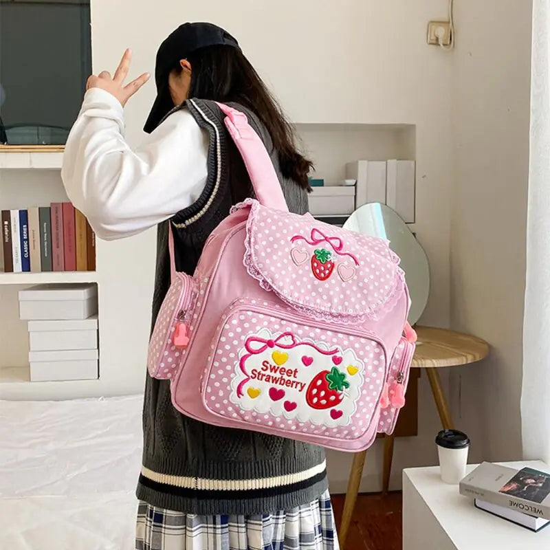 Sweet Strawberry Japanese Backpack