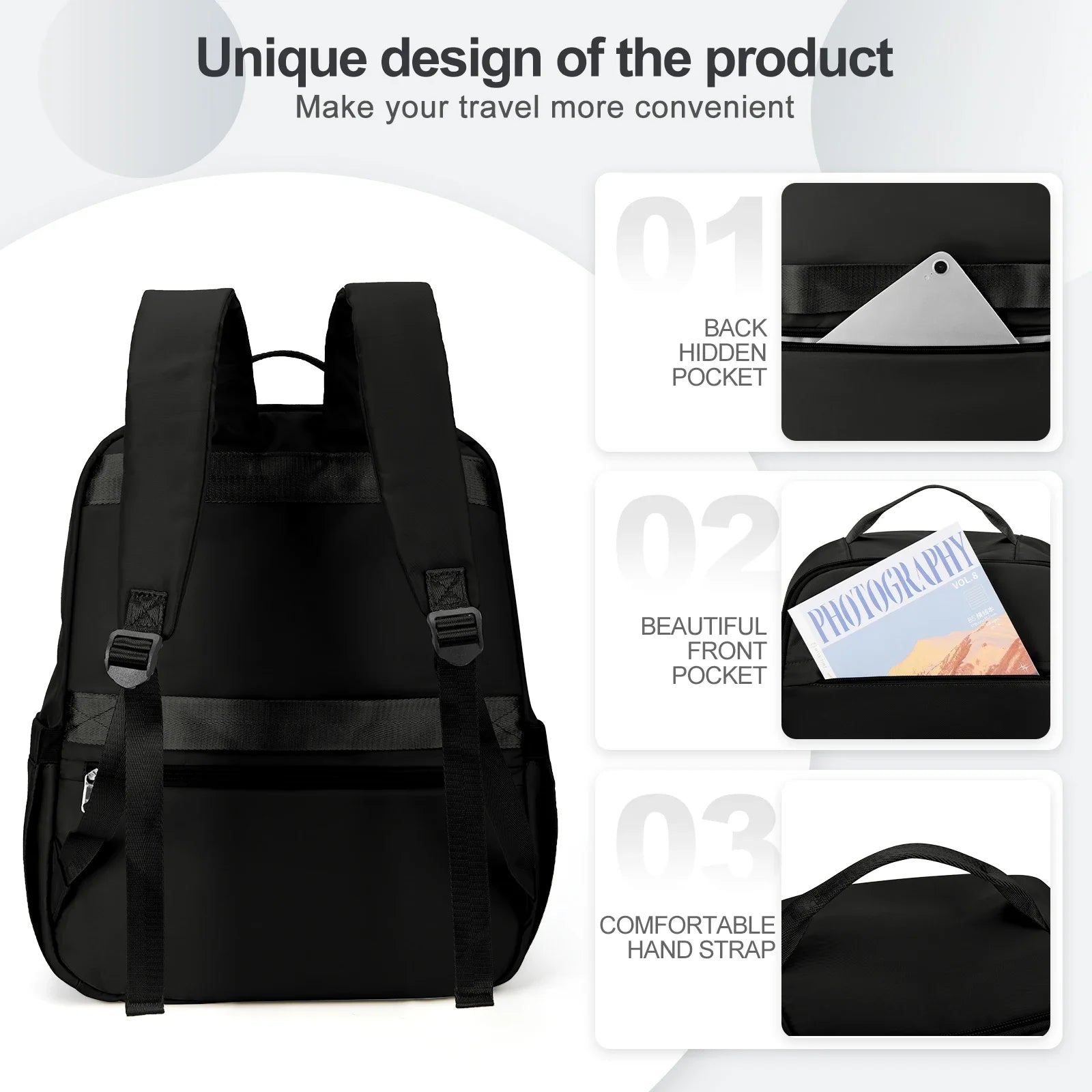 Ryanair-Sac à dos pour ordinateur portable, bagage à main, sac de voyage, 40x20x25, 45x36x20, Easyjet Cabin, femmes et hommes