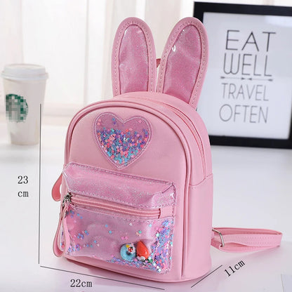 Mini lapin mignon à paillettes pour filles, sortie décontractée à la mode pour enfants