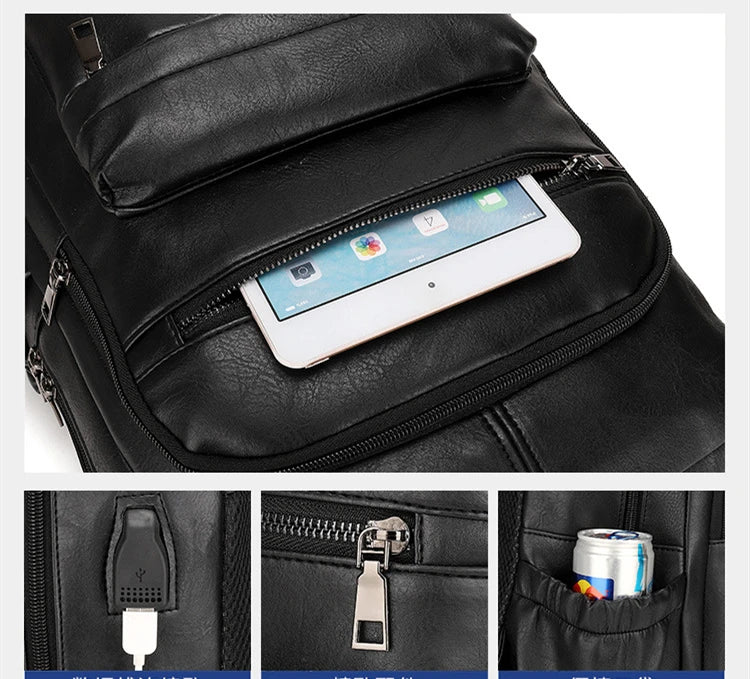 grands sacs à dos pour ordinateur portable, poches