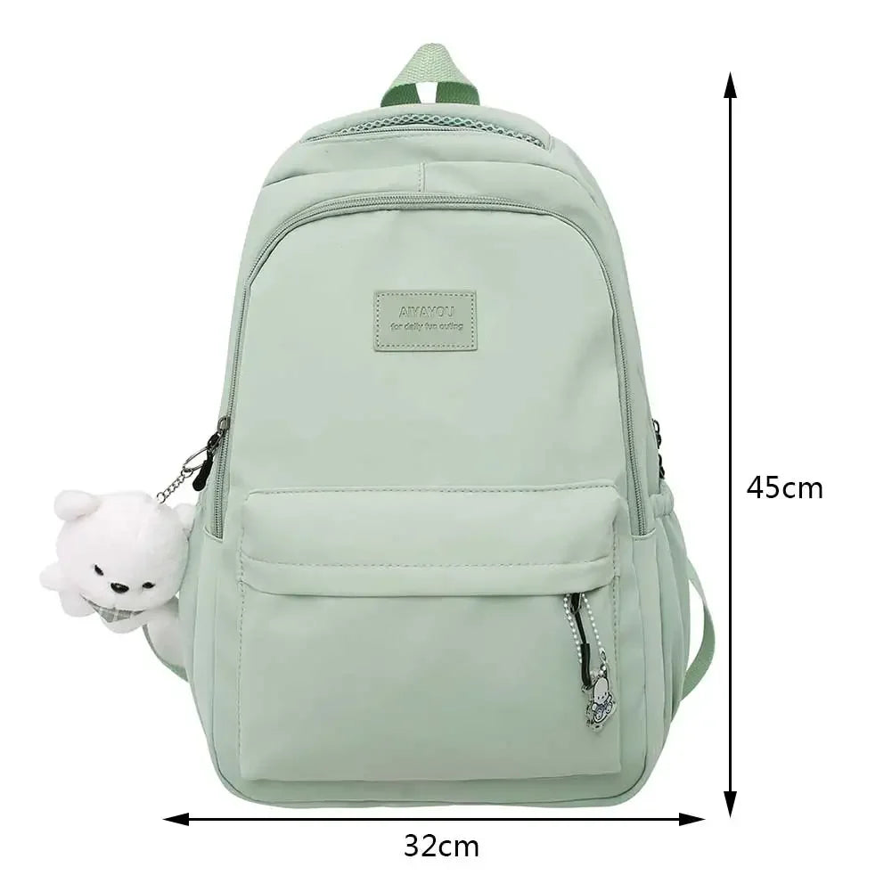 Sac à dos esthétique japonais pour filles, sacs d'école mignons pour étudiants, adolescentes, poches, sac à dos pour ordinateur portable Kawaii pour femmes, Harajuku Mochila