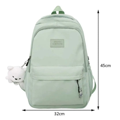 Sac à dos esthétique japonais pour filles, sacs d'école mignons pour étudiants, adolescentes, poches, sac à dos pour ordinateur portable Kawaii pour femmes, Harajuku Mochila