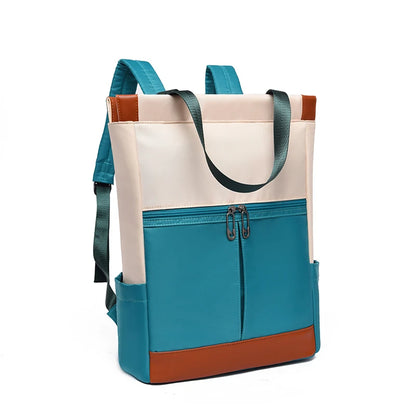Grand sac à dos Oxford imperméable pour femme, cartable tendance pour adolescentes, voyage et week-end, nouveau, laterale
