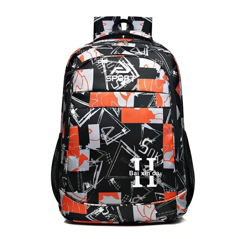 ordinateur sac à dos décontracté sac orange