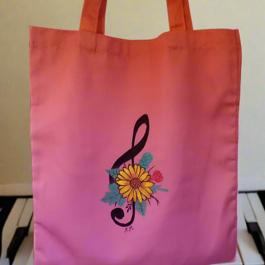 Tote bag marque "Music on the go"