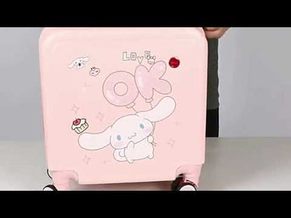 Sanrioed Cinnamoroll Cartoon Rolling Suitcase