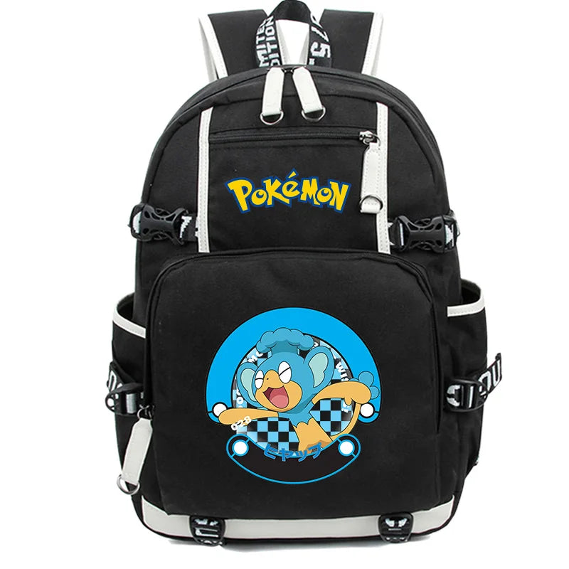 Sac à dos Pokemon Pikachu pour femme, sac à dos pour ordinateur portable, sac de livre Sicilax, cartable Gengar étanche, étudiant, fille, Mochila, bleu