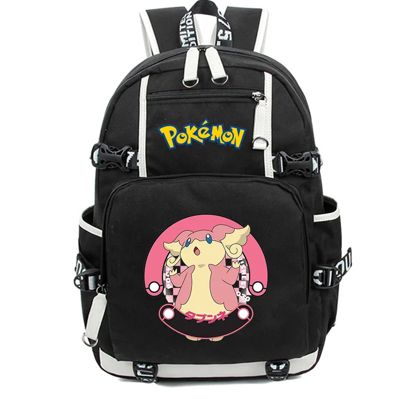 Sac à dos Pokemon Pikachu pour femme, sac à dos pour ordinateur portable, sac de livre Sicilax, cartable Gengar étanche, étudiant, fille, Mochila, rose