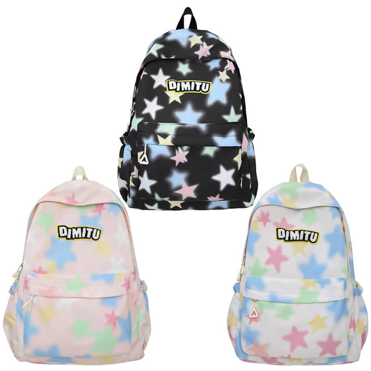 sac à dos en Nylon Kawaii Star Preppy 