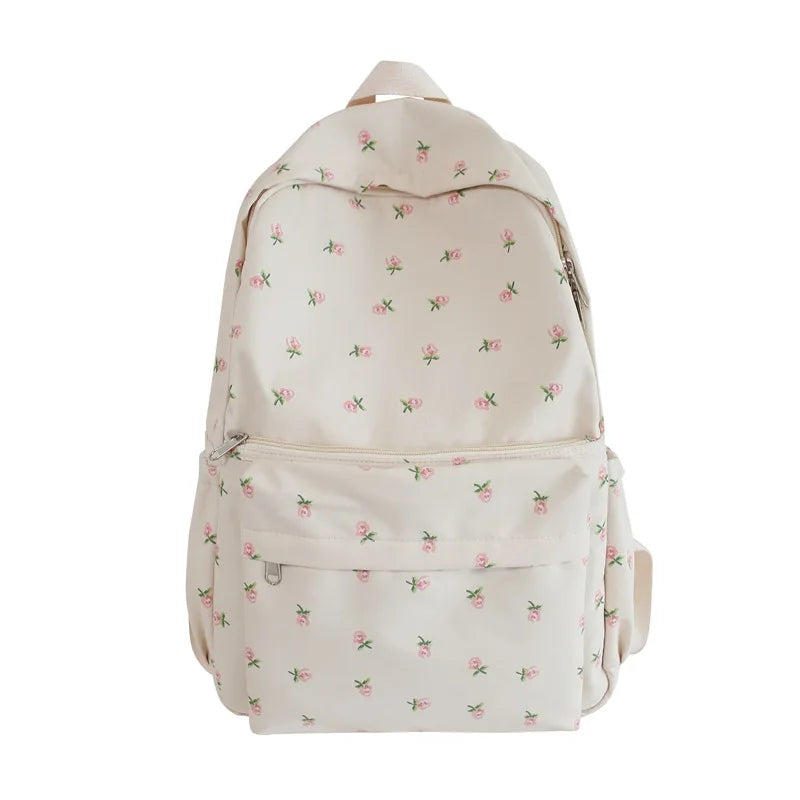  sac à dos à fleurs pour femmes sac à dos en Nylon imperméable adolescent grande capacité étudiant sac d'école sac de voyage