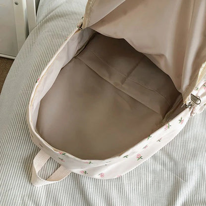  sac à dos à fleurs pour femmes sac à dos en Nylon imperméable adolescent grande capacité étudiant sac d'école sac de voyage