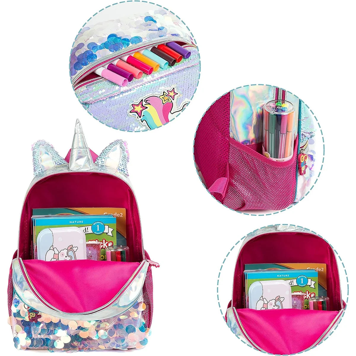 sac à dos pour filles sac de maternelle paillettes maternelle école primaire sac à dos fille sac d'école