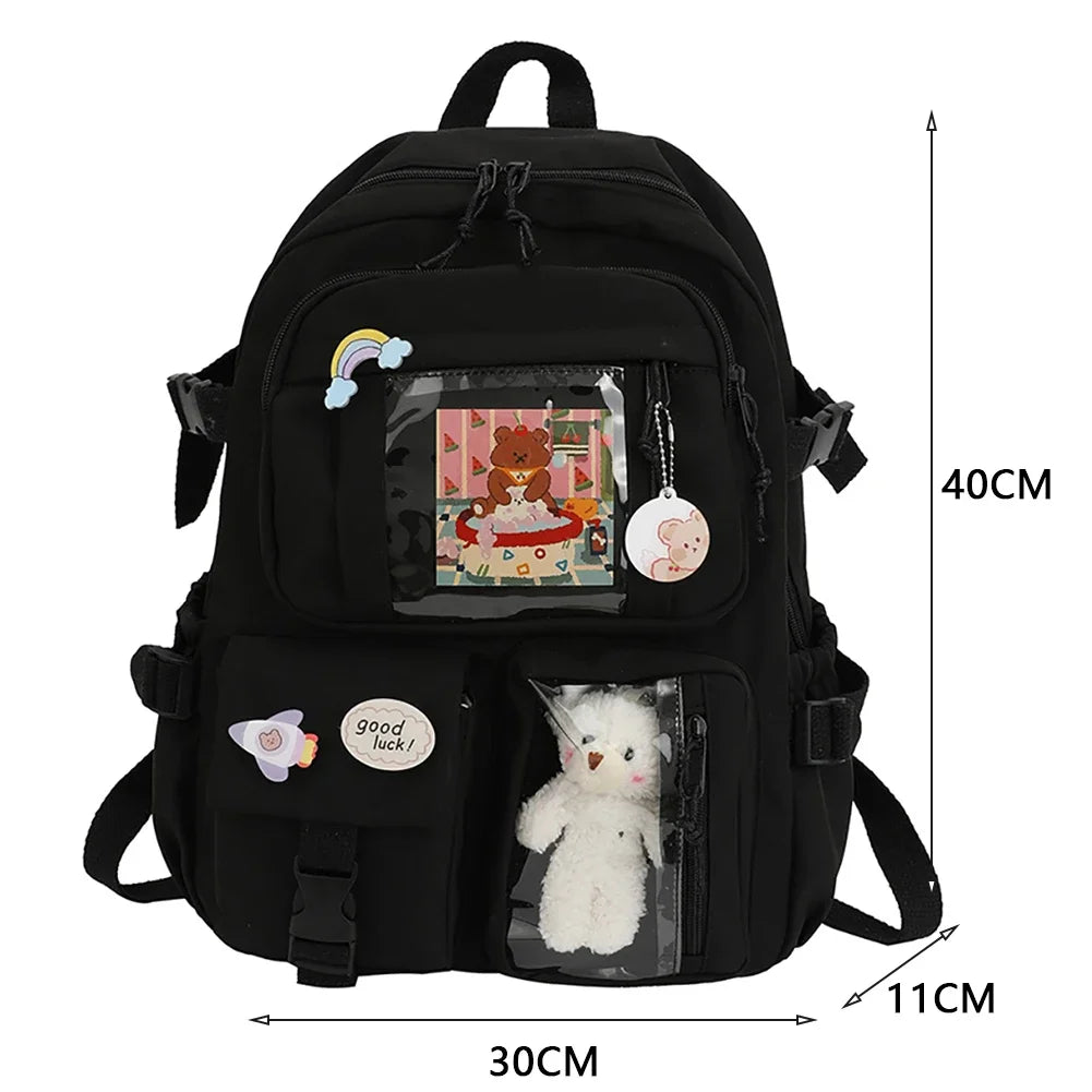 Sac à dos esthétique japonais pour filles et garçons