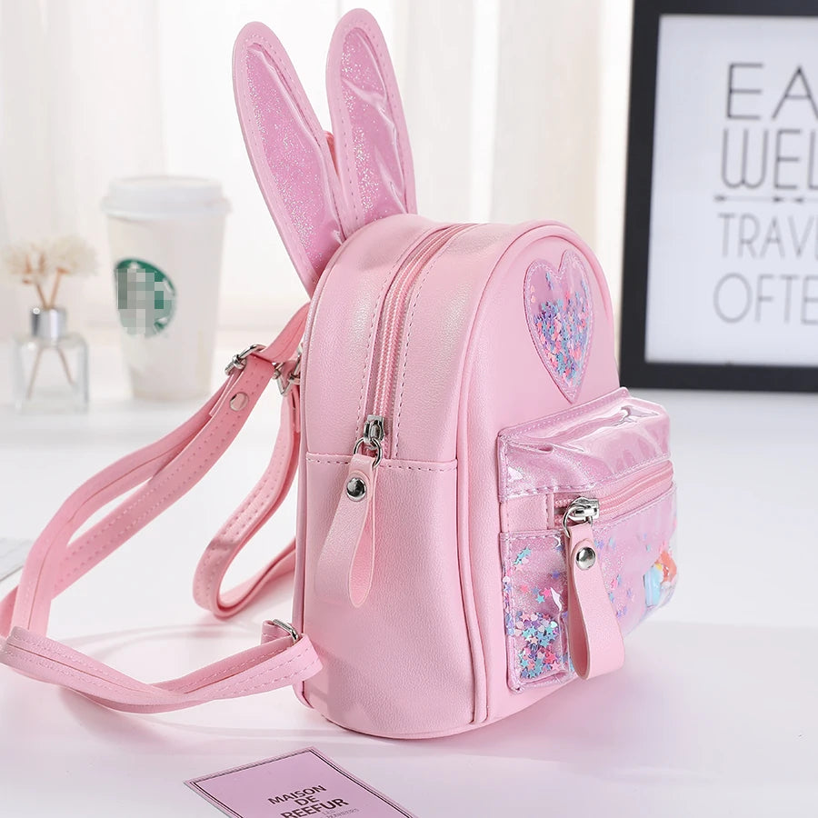 Mini lapin mignon à paillettes pour filles, sortie décontractée à la mode pour enfants