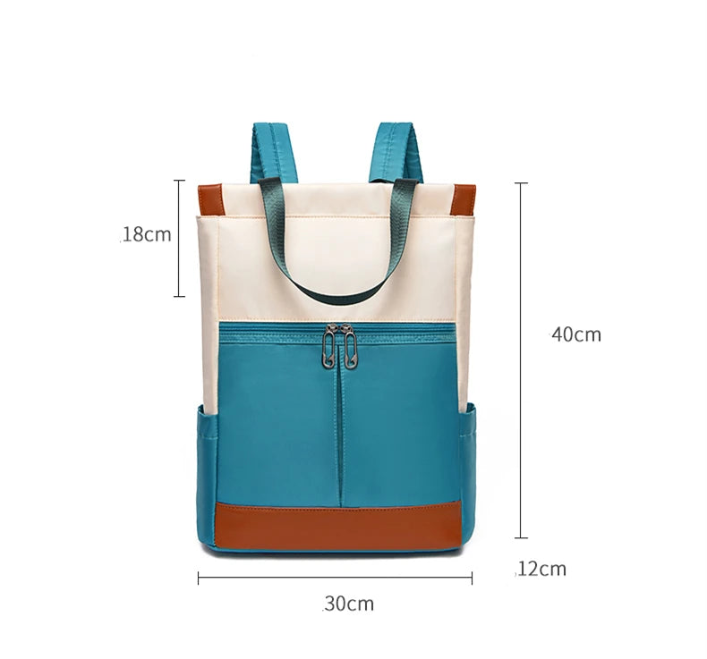 Grand sac à dos Oxford imperméable pour femme, cartable tendance pour adolescentes, voyage et week-end, nouveau, taille