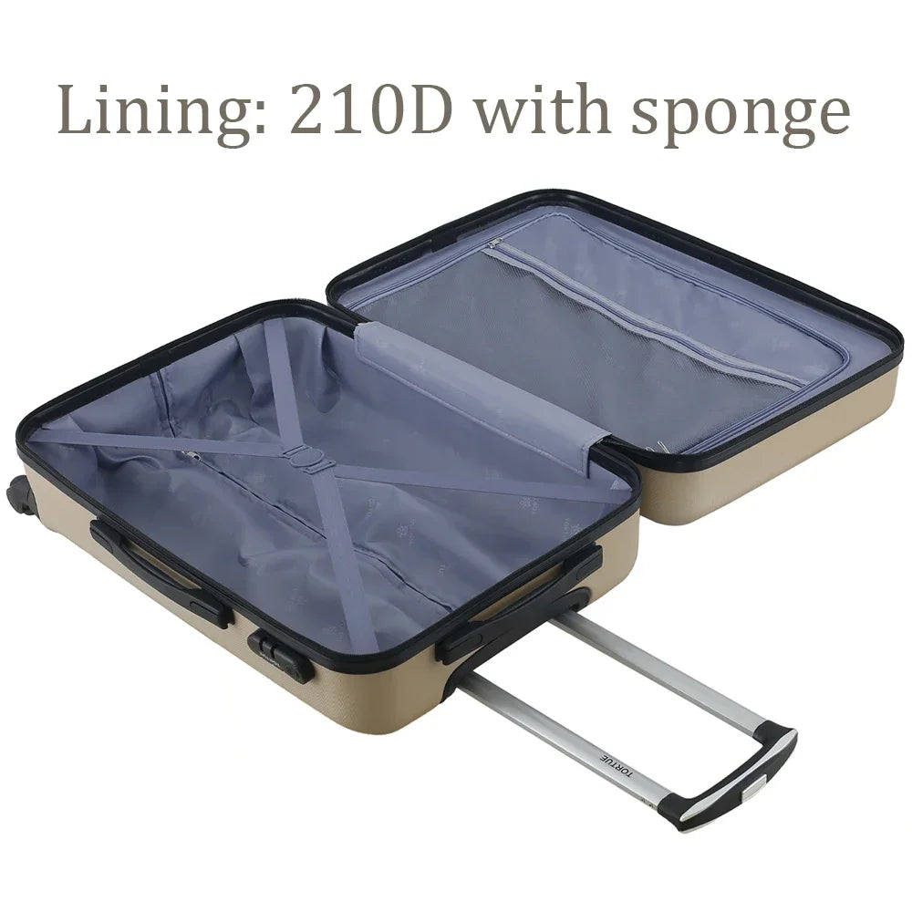 Lot de 3 valises en ABS doublure